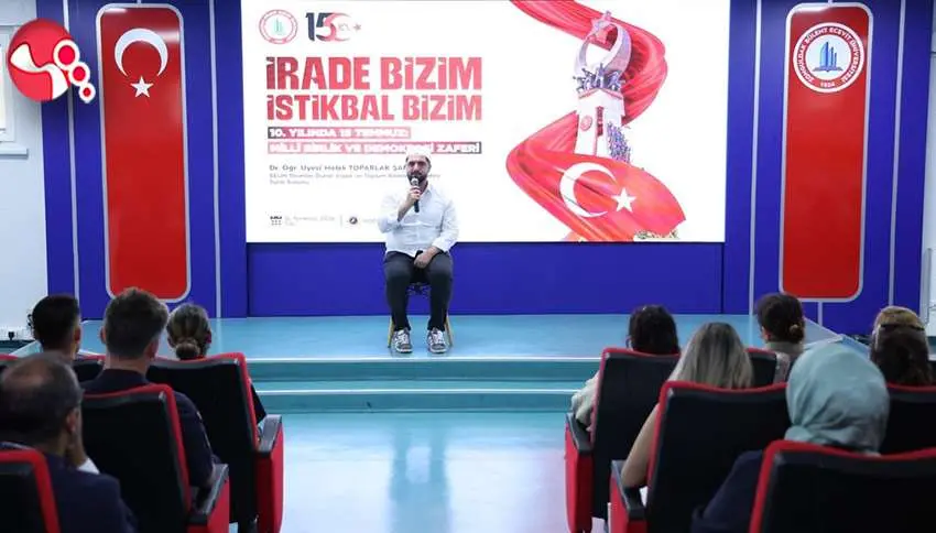 BEUNda 10. Yılında 15 Temmuz: Milli Birlik ve Demokrasi Zaferi konferansınba yoüun katılım