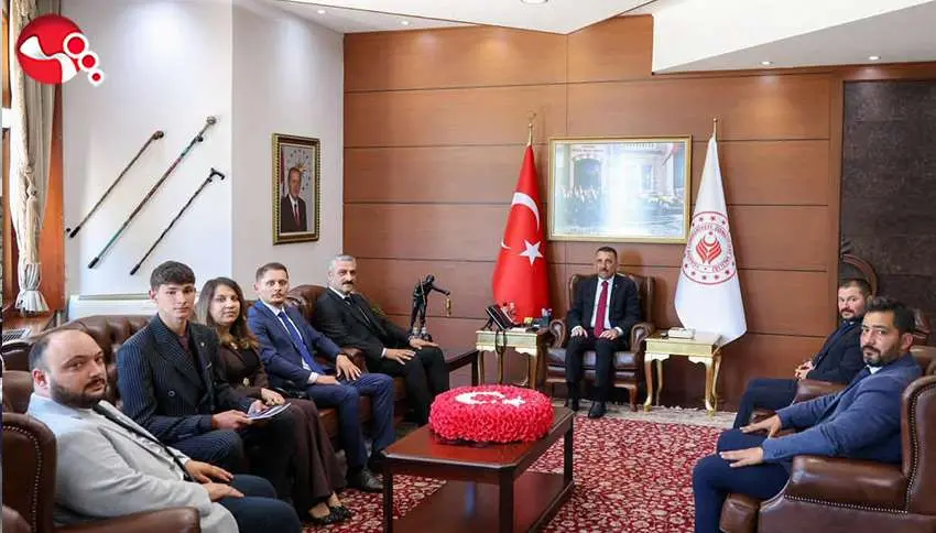 Vali Hacıbektaşoğlu, Ülkü Ocakları yönetimini makamında ağırladı