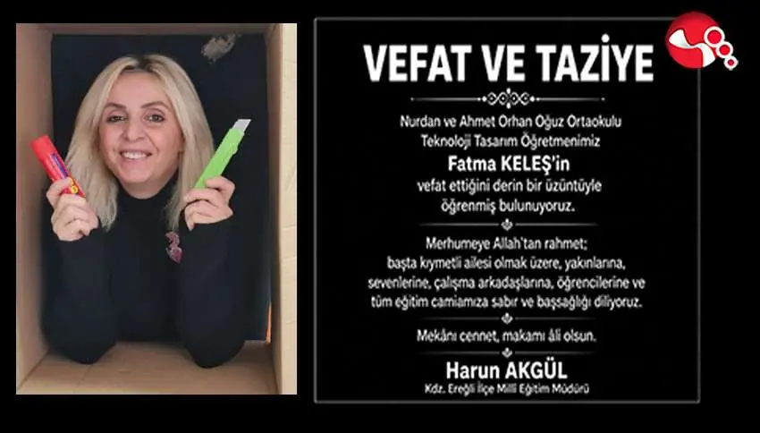 Teknoloji Tasarım Öğretmeni Fatma Keleş vefat etti
