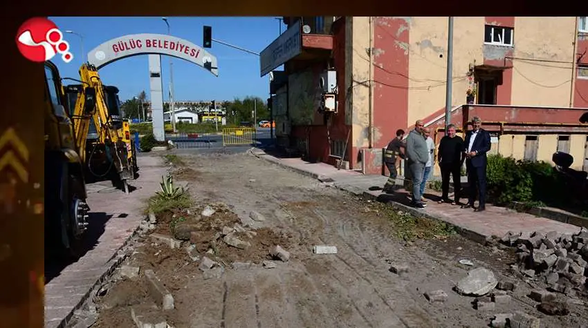 GÜLÜÇ BELEDİYE MEYDANINDA YENİLEME ÇALIŞMALARI BAŞLADI....