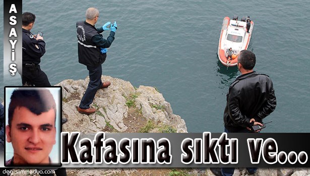 KAFASINA SIKIP KAYALIKLARDAN DENİZE DÜŞTÜ