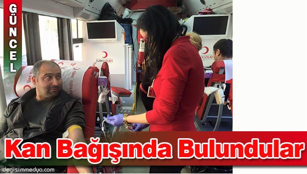 MADENCİLER KAN BAĞIŞINDA BULUNDU