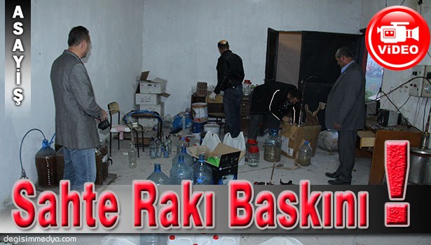 BORU PROFİL FABRİKASINDA SAHTE RAKI OPERASYONU YAPILDI