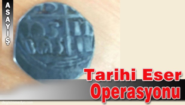 ZONGULDAK'TA TARİHİ ESER OPERASYONU