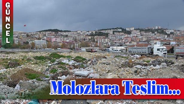 ALAPLI SAHİLİ MOLOZLARIN TEMİZLENMESİ BEKLENİYOR