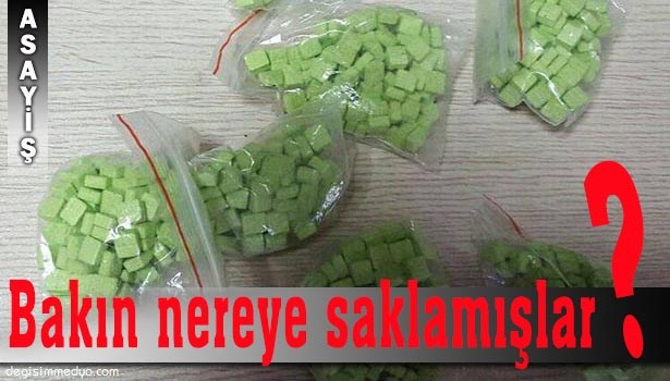 BEBEK BEZLERİNİN İÇİNE SAKLANMIŞ 700 ADET ECSTASY ELE GEÇİRİLDİ