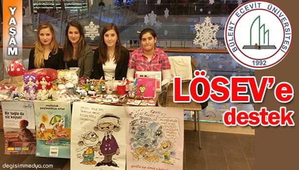 BEÜ ÖĞRENCİLERDEN LÖSEV'E DESTEK STANDI