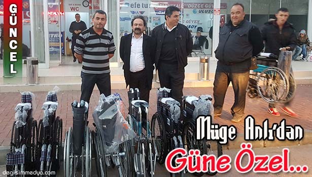 MÜGE ANLI'DAN ALAPLI'DAKİ ENGELLİLERE YARDIM ELİ