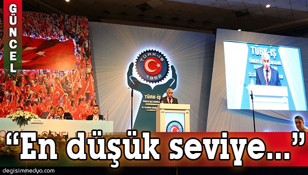 GMİS GENEL BAŞKANI TÜRK-İŞ GENEL KURULUNDA KONUŞTU