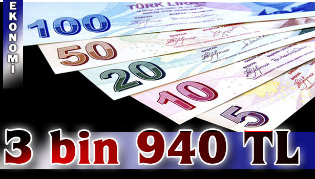 YOKSULLUK SINIRI 3 BİN 940 LİRA OLDU