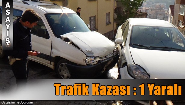 KDZ. EREĞLİ'DE TRAFİK KAZASI: 1 YARALI