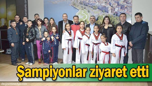 ŞAMPİYONLARDAN KENT KONSEYİ'NE ZİYARET