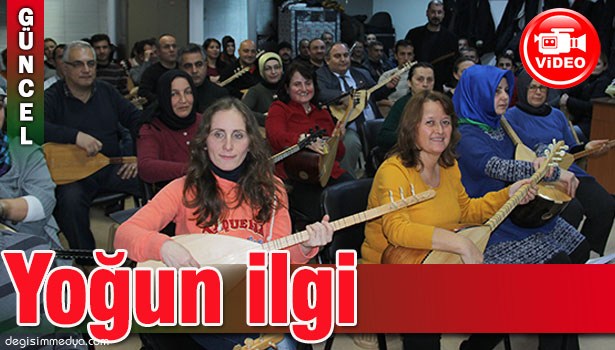 EREĞLİ'DE 170 KİŞİYE SAZ KURSU VERİLİYOR