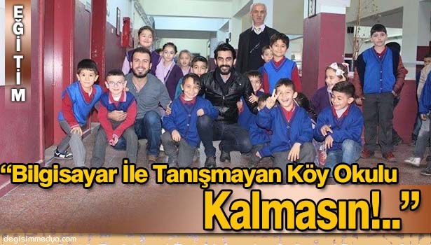 BEÜ'LÜ ÖĞRENCİLERDEN "BİLGİSAYAR İLE TANIŞMAYAN KÖY OKULU KALMASIN" PROJESİ
