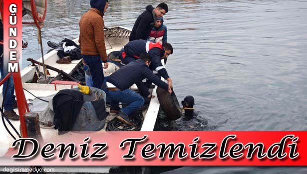 ÜNİVERSİTELİLER DENİZDEN ÇÖP ÇIKARTTILAR