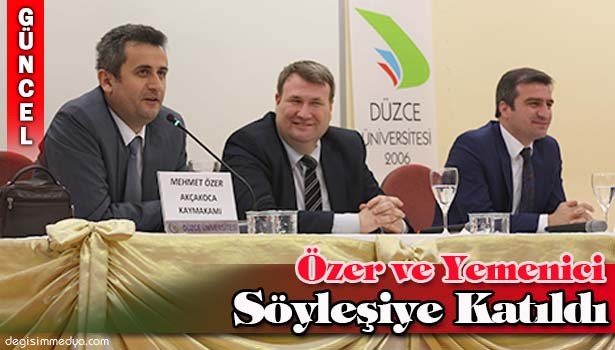 ÖZER VE YEMENİCİ SÖYLEŞİ KONUĞU OLDU