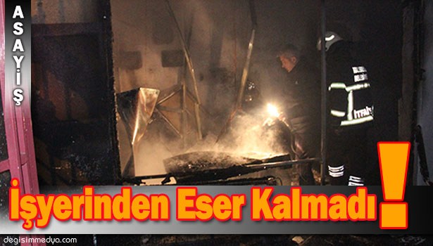 EREĞLİ'DE YANGIN PANİĞİ