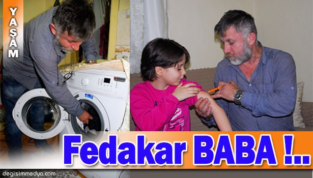 FELÇLİ EŞİ VE ŞEKER HASTASI KIZINA BAKMAK İÇİN EVİN BÜTÜN YÜKÜNÜ OMUZLUYOR