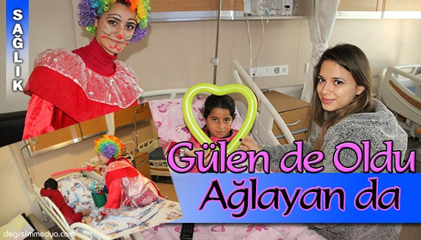 Hasta çocuklar, palyaçoyu görünce korkup ağladı