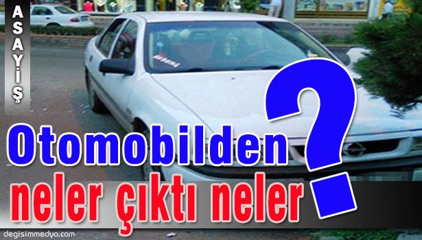 OTOMOBİLDEN UYUŞTURUCU VE SİLAH ÇIKTI