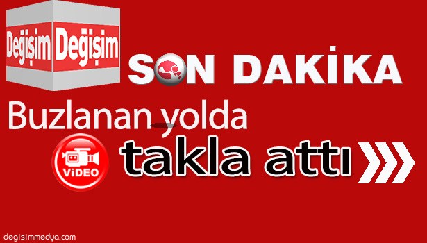 BUZLANAN YOLDA TAKLA ATTI; 2 YARALI