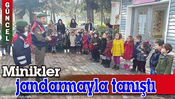 JANDARMA MİNİK ÖĞRENCİLER İLE BULUŞTU