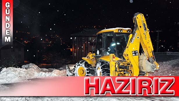KARADENİZ EREĞLİ BELEDİYESİ, KARLA MÜCADELEYE HAZIR