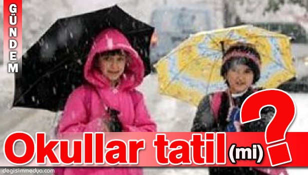 DÜZCE VE İLÇELERİNDE OKULLAR TATİL Mİ?