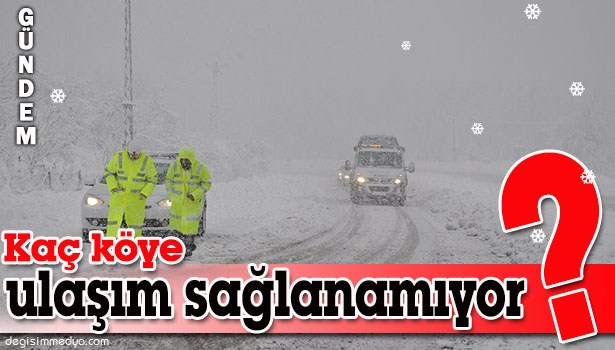 ZONGULDAK'TA KÖYLERE ULAŞIM SAĞLANAMIYOR