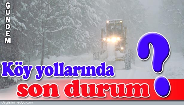 ZONGULDAKN EREĞLİ'DE 32 KÖY YOLU KARDAN KAPANDI