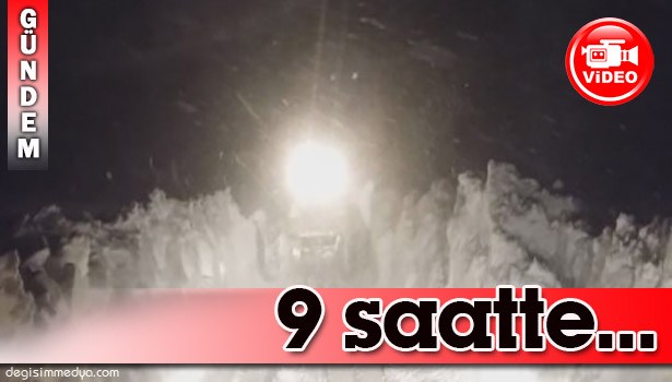 KÖYLERDEKİ KAR DOĞUBAYAZIT'I ARATMADI, HASTALAR 9 SAATTE KURTARILDI