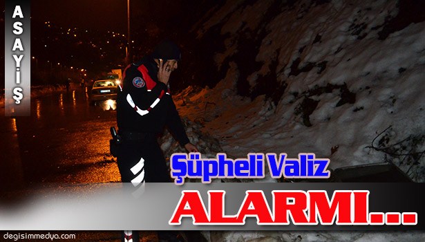 ŞÜPHELİ VALİZ POLİSİ ALARMA GEÇİRDİ