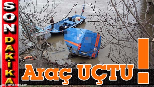 KAMYONET GÜLÜÇ DERESİNE UÇTU