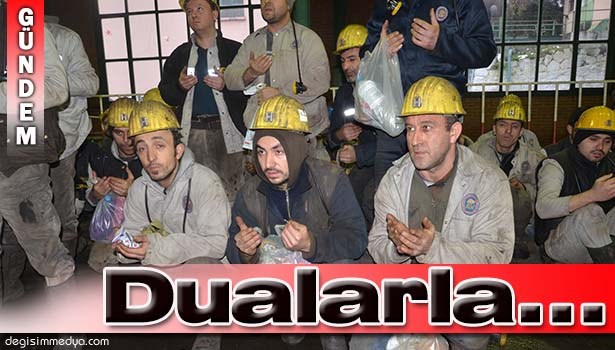 MADEN KAZASINDA ÖLEN 8 MADENCİ DUALARLA ANILDI