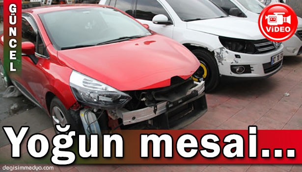 KAPORTACILAR KAR SONRASI YOĞUN MESAİDE