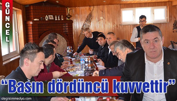 ALAPLI BELEDİYE BAŞKANI NURİ TEKİN BASIN MENSUPLARIYLA BİR ARAYA GELDİ