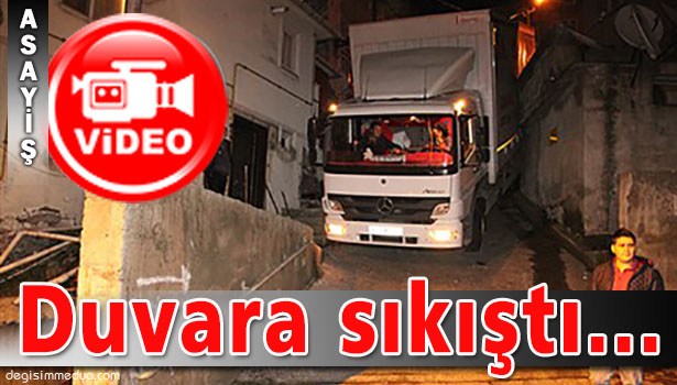 DUVARA SIKIŞTI,3 SAATTE KURTARILDI...
