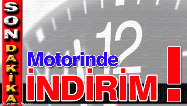 MOTORİNDE İNDİRİM MÜJDESİ