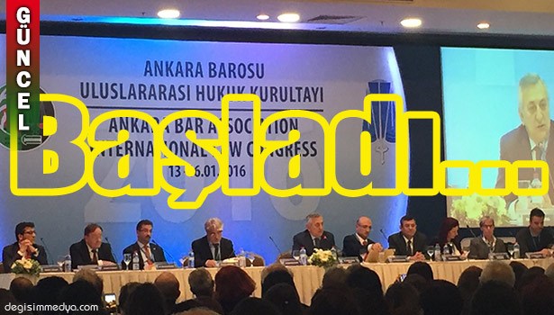 DEMİRTAŞ, ULUSLARARASI HUKUK KURULTAYI'NIN AÇILIŞINA KATILDI