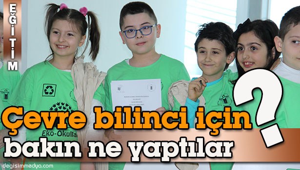 ÖĞRENCİLER ÇEVRE BİLİNCİNİ YAYMAK İÇİN BEZ TORBA DAĞITTI