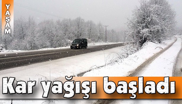 ZONGULDAK'IN YÜKSEK KESİMLERİNDE KAR ETKİLİ OLDU