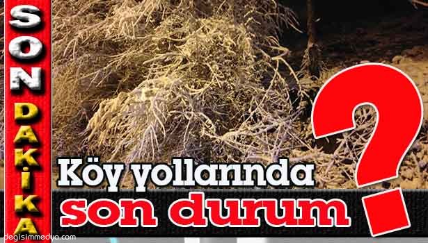 KAR KÖYLERDE HİSSEDİLİYOR