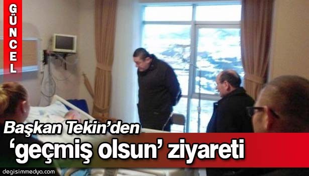 BELEDİYE BAŞKANI TEKİN, BAŞKAN CÖBEKOĞLU'NU ZİYARET ETTİ