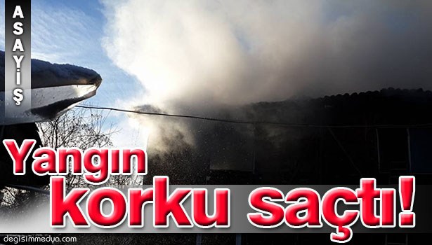 AKÇAKOCA'DA EV YANGINI