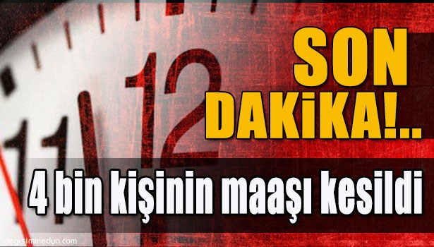 ANLAŞMALI BOŞANMA İHBARLARIYLA 4 BİN KİŞİNİN MAAŞI KESİLDİ