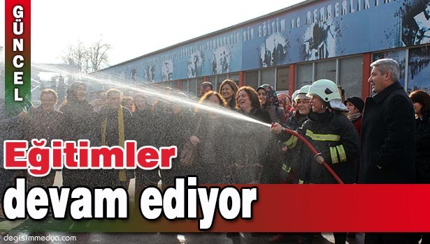 İTFAİYEDEN 33 KİŞİYE YANGIN EĞİTİMİ
