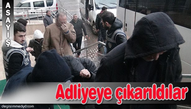 SAHTE SAĞLIK RAPORU ZANLILARI ADLİYEYE ÇIKARILDI