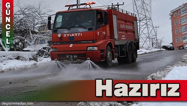 ALAPLI BELEDİYESİ KARLA MÜCADELEYE HAZIR