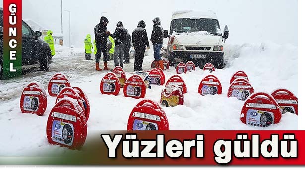 KAR YAĞIŞI ZİNCİR SATICILARINI SEVİNDİRDİ