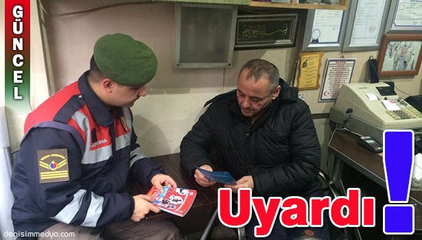 JANDARMA HIRSIZLIĞA KARŞI BROŞÜR DAĞITTI